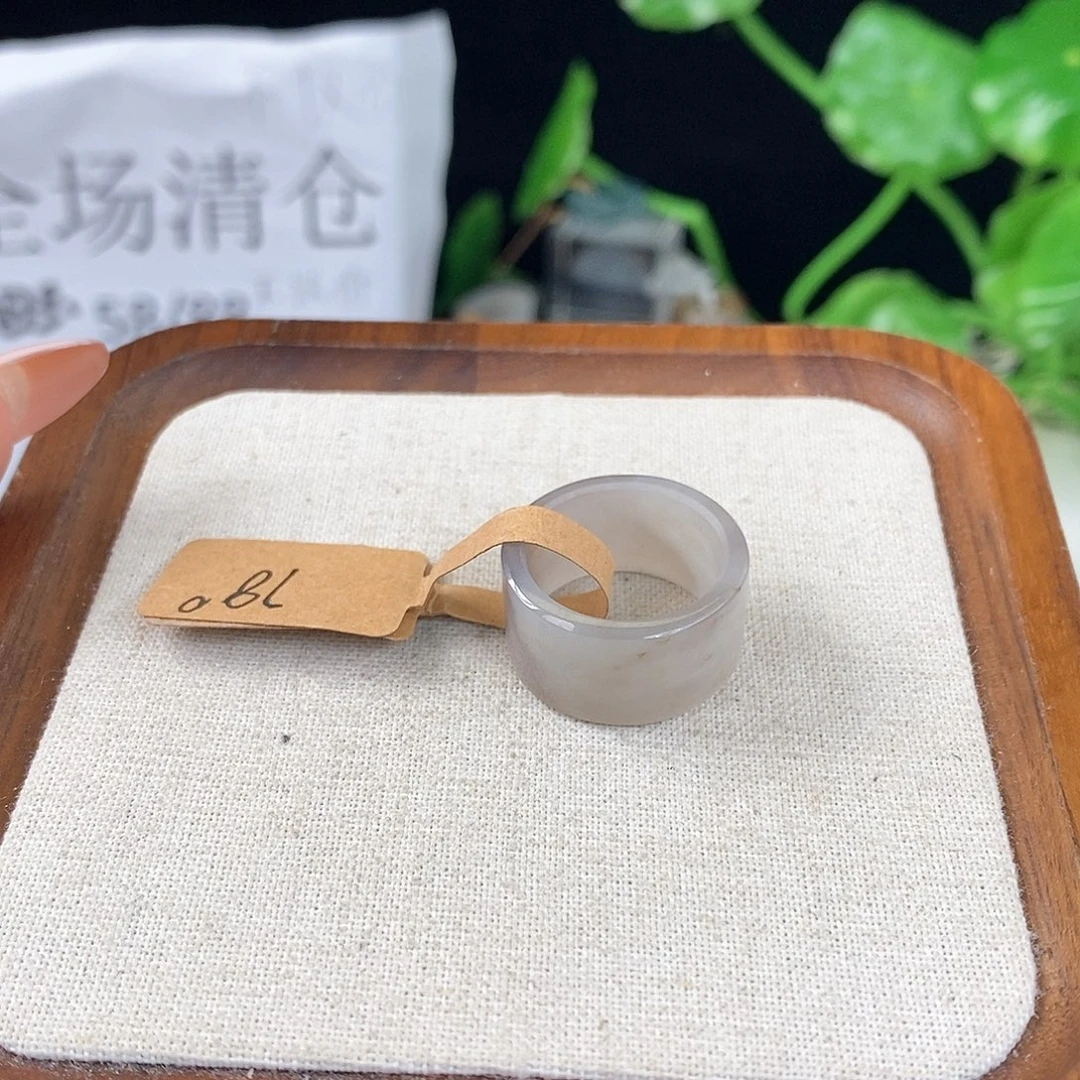 和田玉戒指未镶嵌B43直切18.1不退换