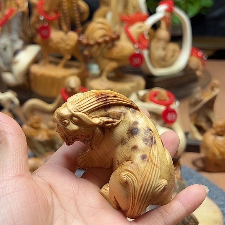 非洲檀香无事牌崖柏摆件