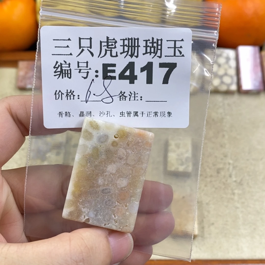 硅化珊瑚（珊瑚玉）1未镶嵌穿**年