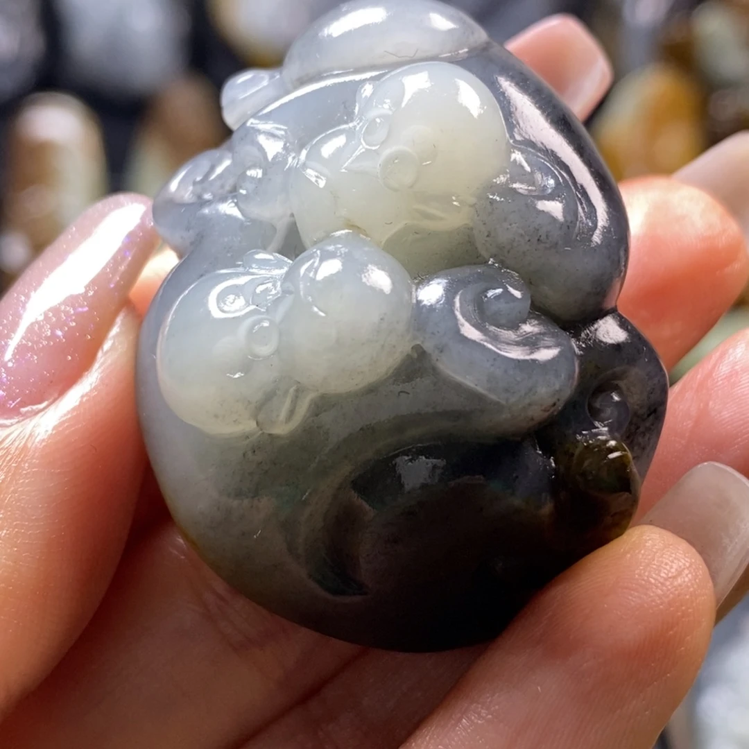 和田玉未镶嵌挂件