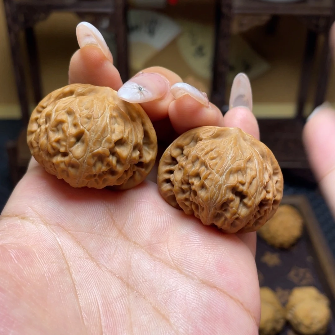 把件文玩核桃宫灯39全白茬