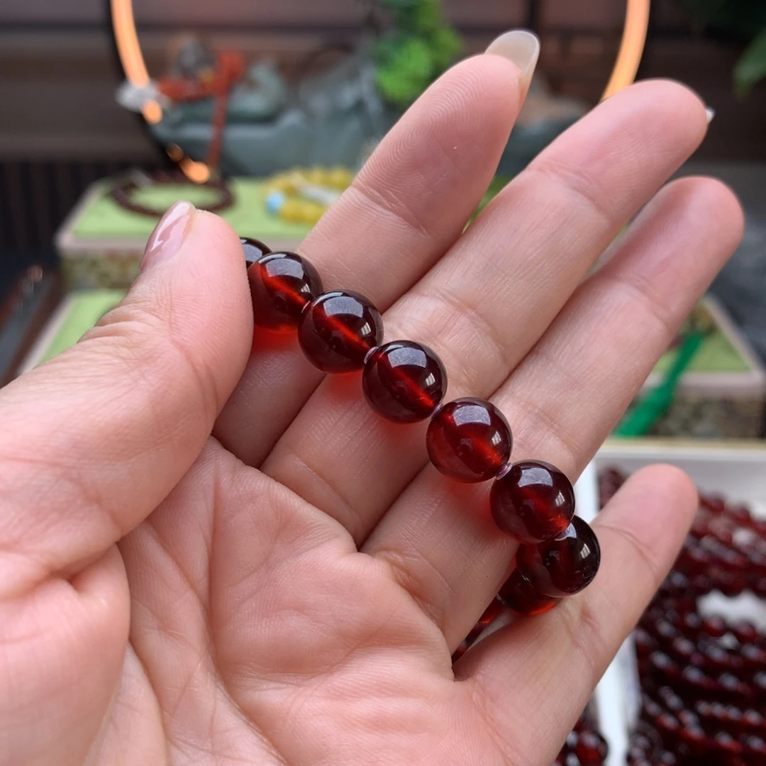 琪***哥手串未镶嵌石榴石手串10
