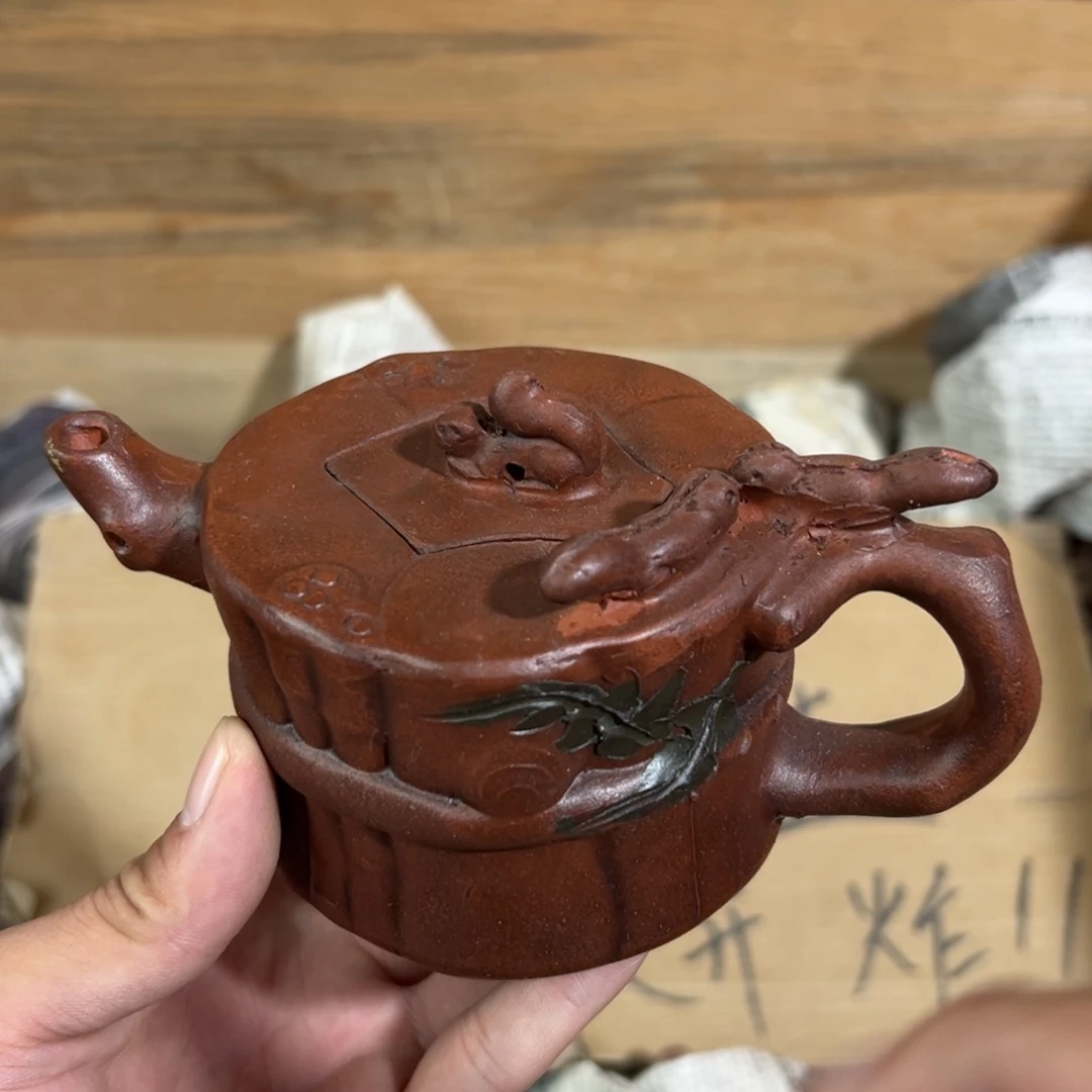茶壶紫砂老厂紫砂壶一件？