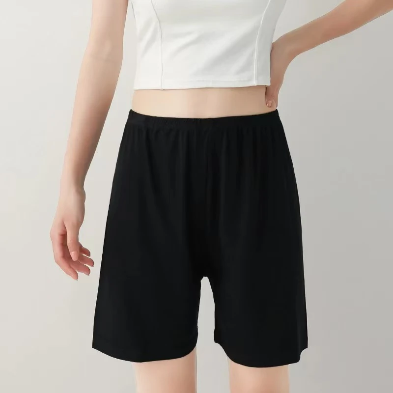 莫代尔冰丝防走光打底内衬裤安全裤女夏薄款宽松居家睡裤短裤内搭