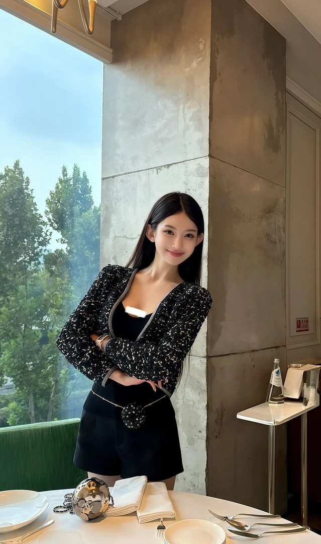 2025秋季新款法式富家千金名媛小香风外套女混色精致千金感开