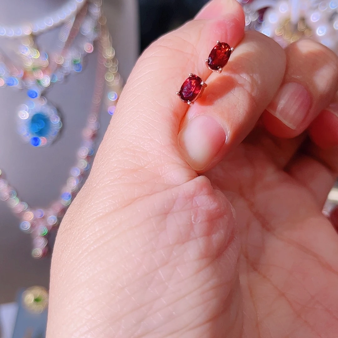 红宝石手链银S925镶嵌