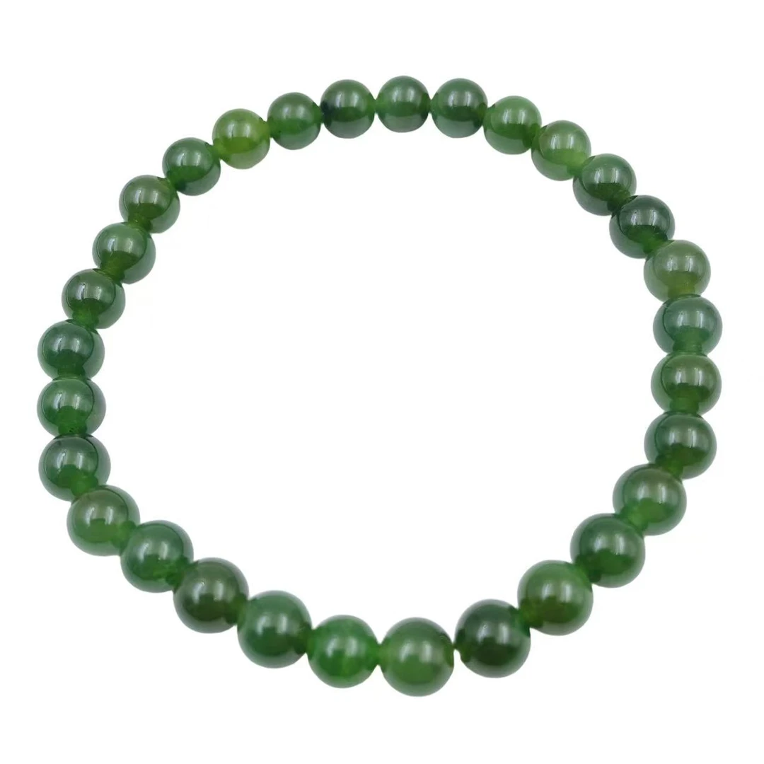 和田玉绿珠珠国风手串S1777-多样性发