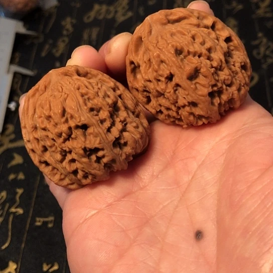 文玩核桃把件天残脚41mm