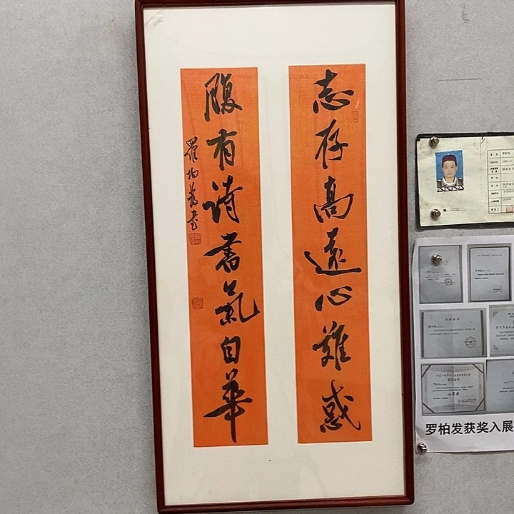 书法罗柏发书法志存
