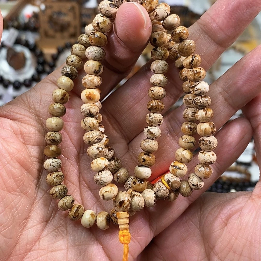 琥珀未镶嵌手链6干白