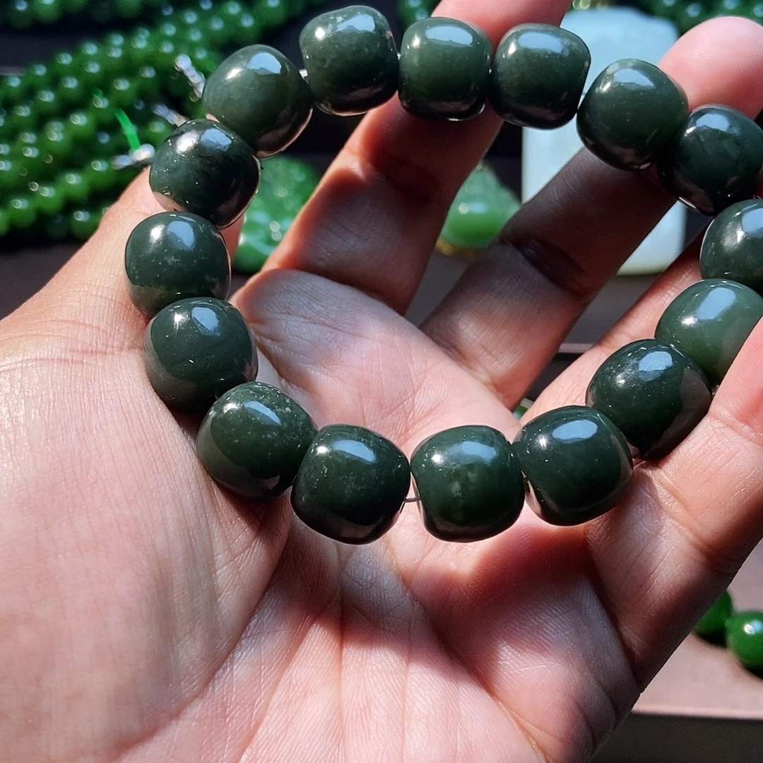 和田玉（碧玉）未镶嵌手串