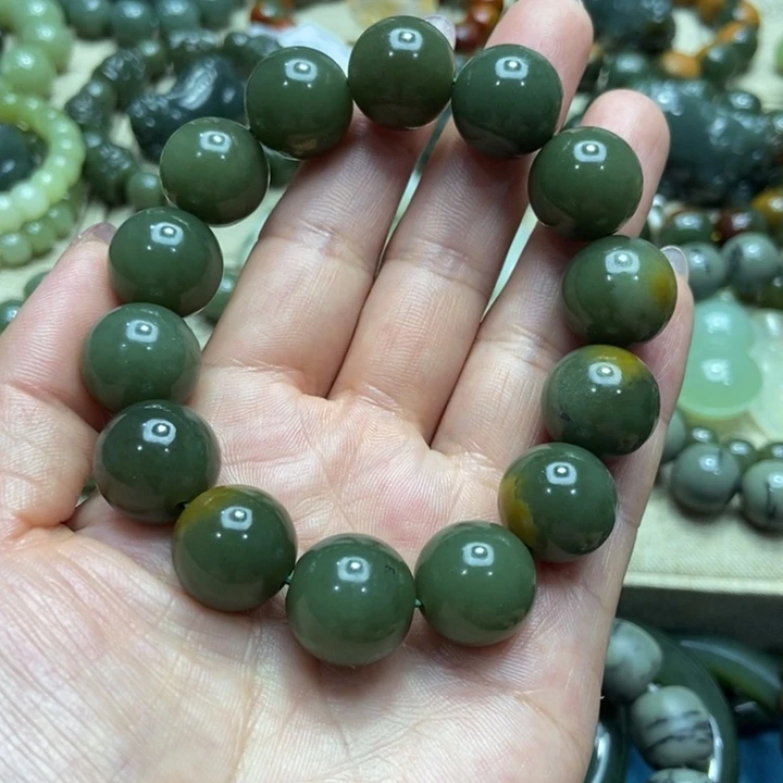 和田玉未镶嵌手链