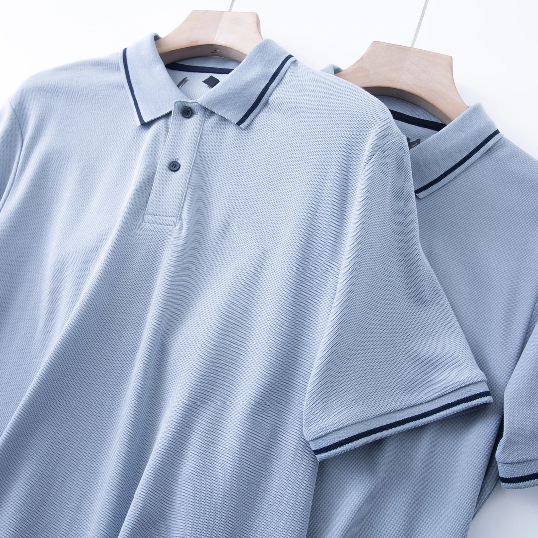 特！ 门店订单~优质新疆棉蜂窝珠地透气短袖POLO衫4877 男装 H5396