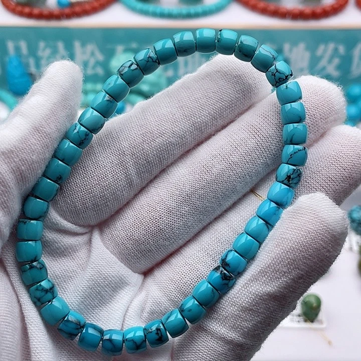 未镶嵌绿松石珠宝奇石5.6