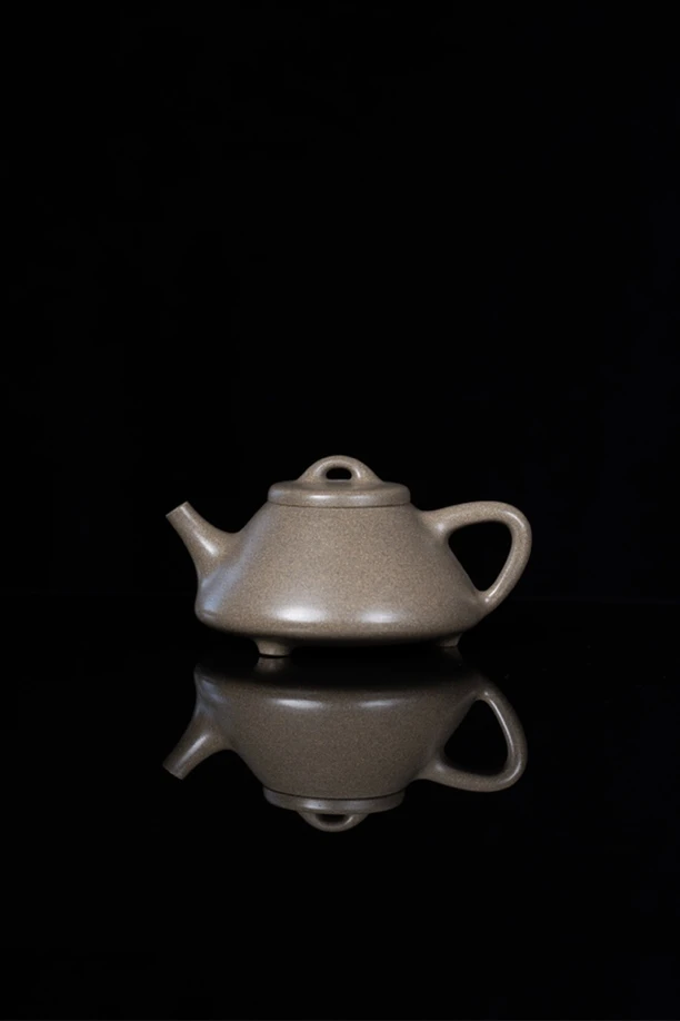 【至纯青段·子冶石瓢】黄龙山原矿青段泥精工手制紫砂壶