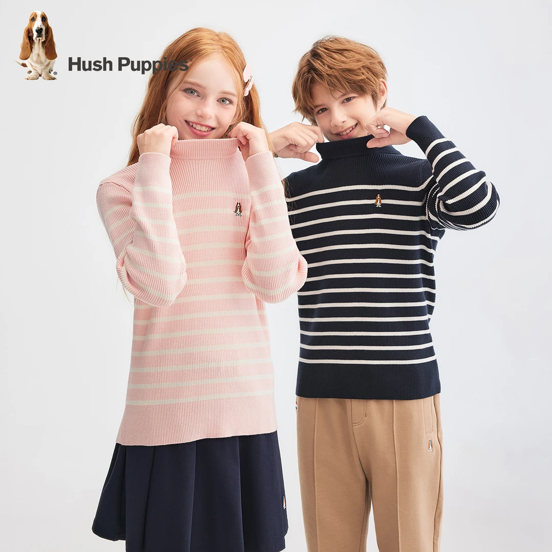 【针织打底衫】暇步士童装2025年秋款新款儿童柔软舒适温暖小高领