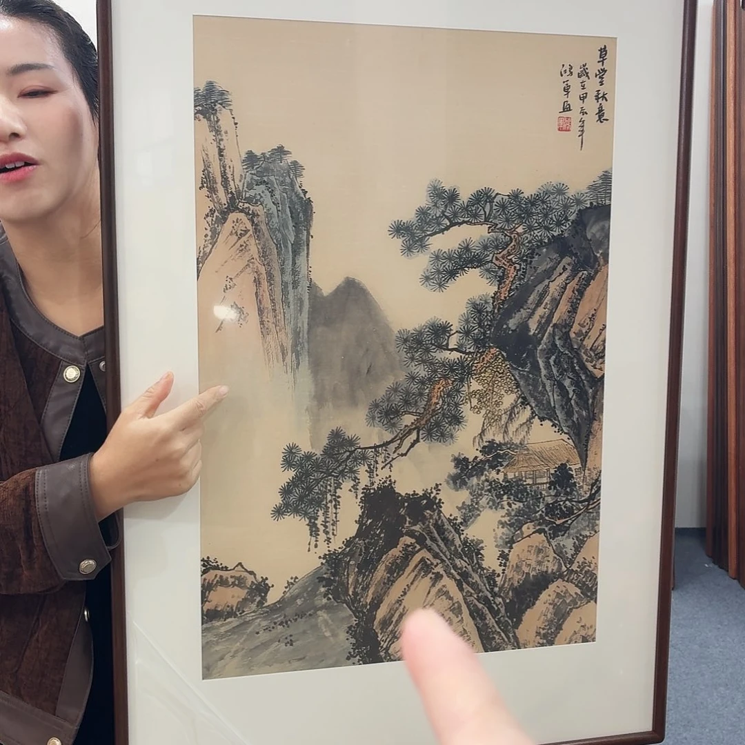 国画手绘作品90-60尺寸