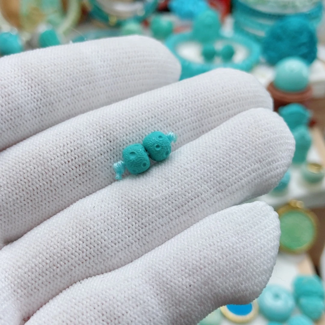 绿松石未镶嵌珠子6mm