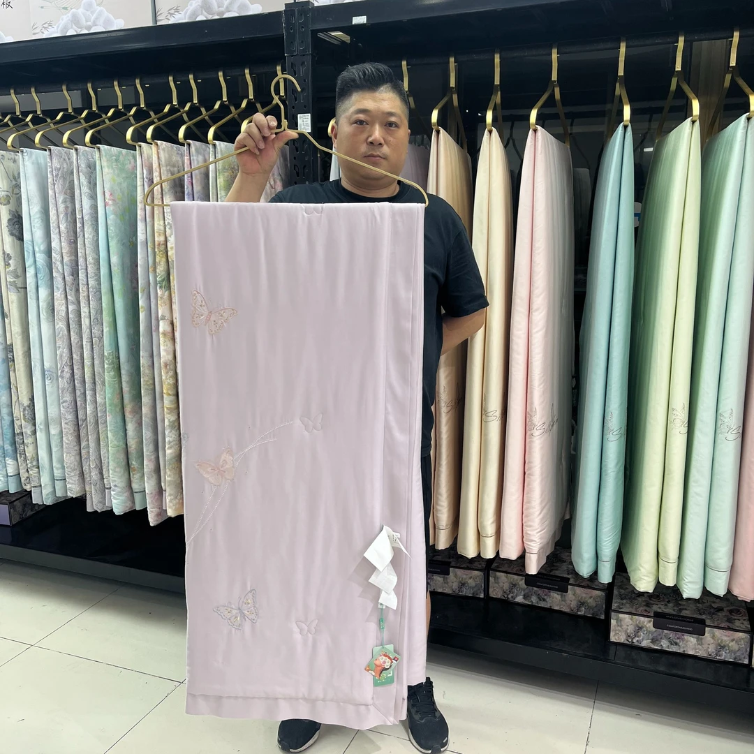 蝶梦刺绣夏被【Missyuan袁小姐家纺】以直播实物为准高档被芯
