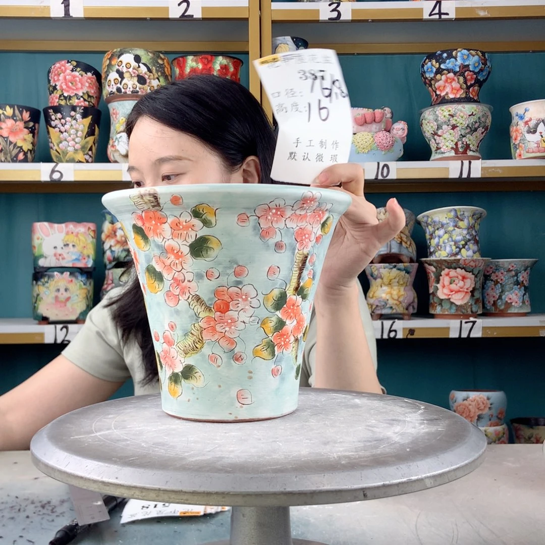 景德镇手工花盆387