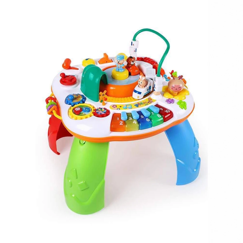 谷雨一代游戏桌和谐号婴幼儿早教益智启蒙多功能宝宝声乐学习玩具