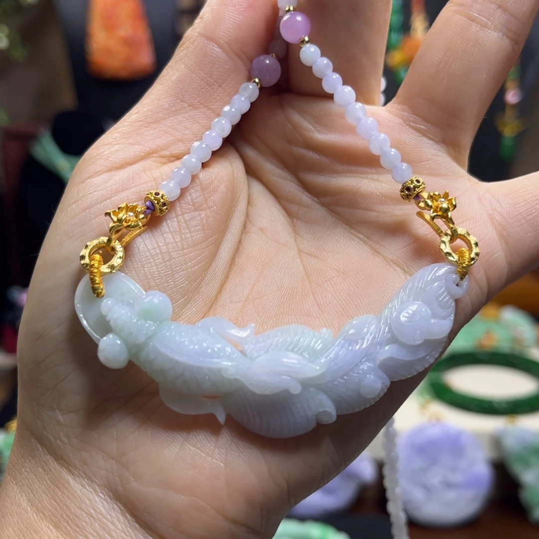 翡翠未镶嵌颈饰天然翡翠