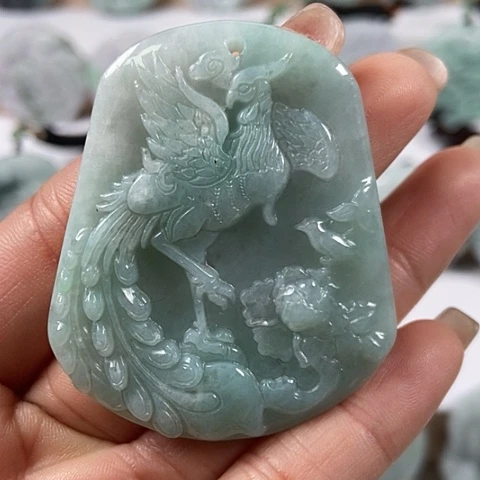 翡翠颈饰未镶嵌凤凰福利