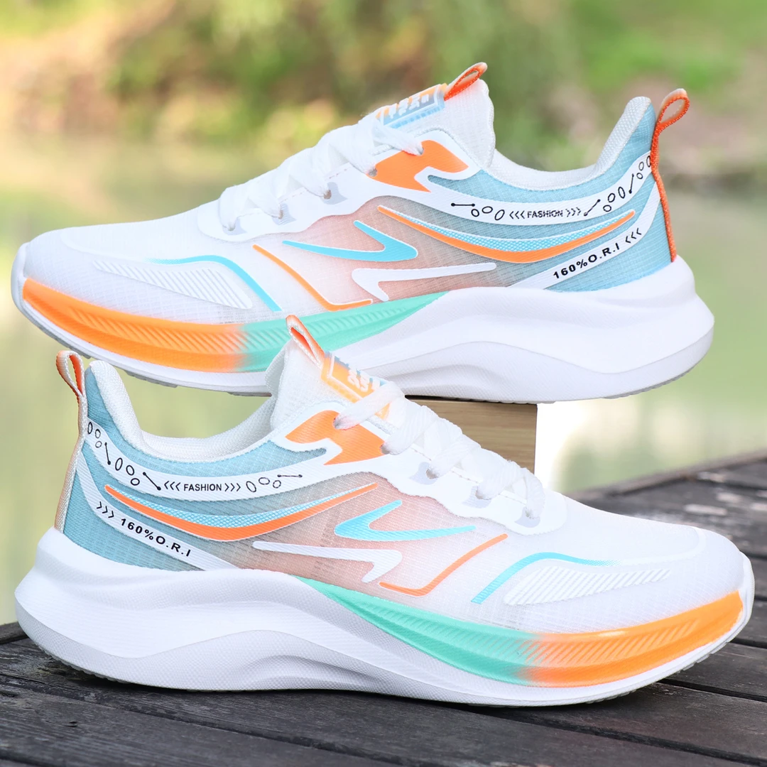 男鞋夏季透气网面运动鞋男士薄款轻便软底减震跑步鞋百搭潮鞋单鞋