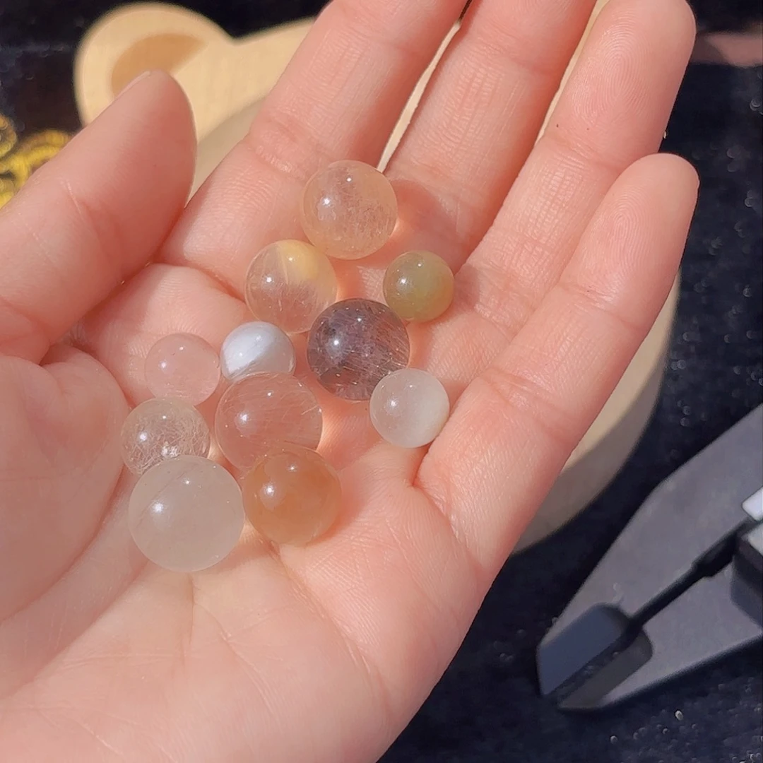 芙蓉石手链未镶嵌n**e打孔不退不换