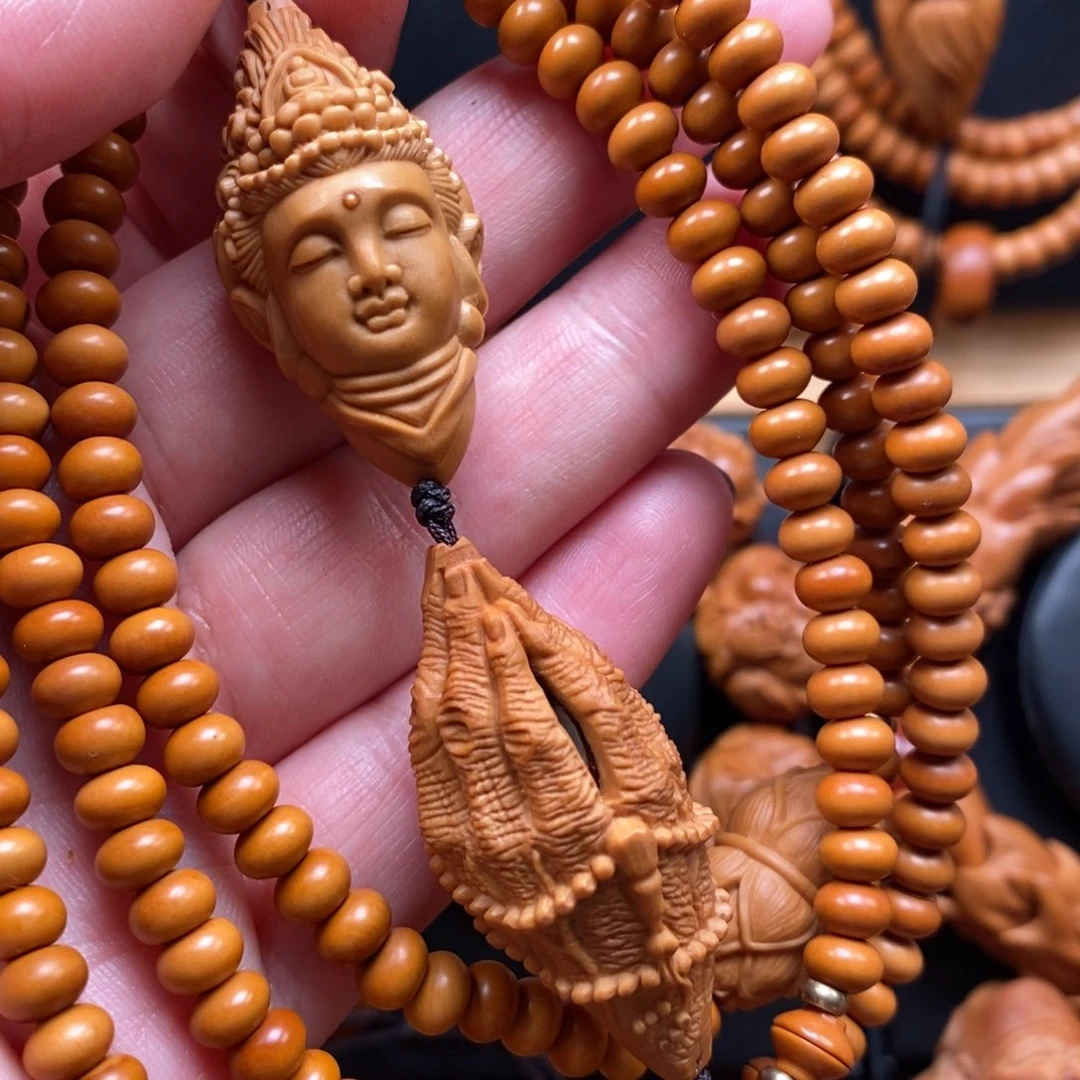 橄榄核手串观音链子