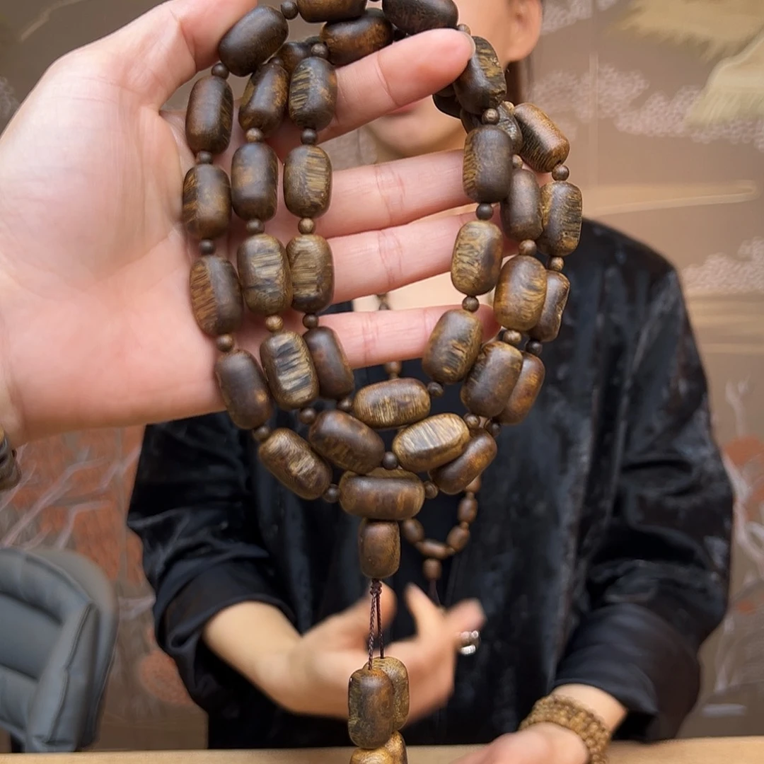 沉香手串海南看白奇金丝红油留疤多样性发货一条1.1➕50克