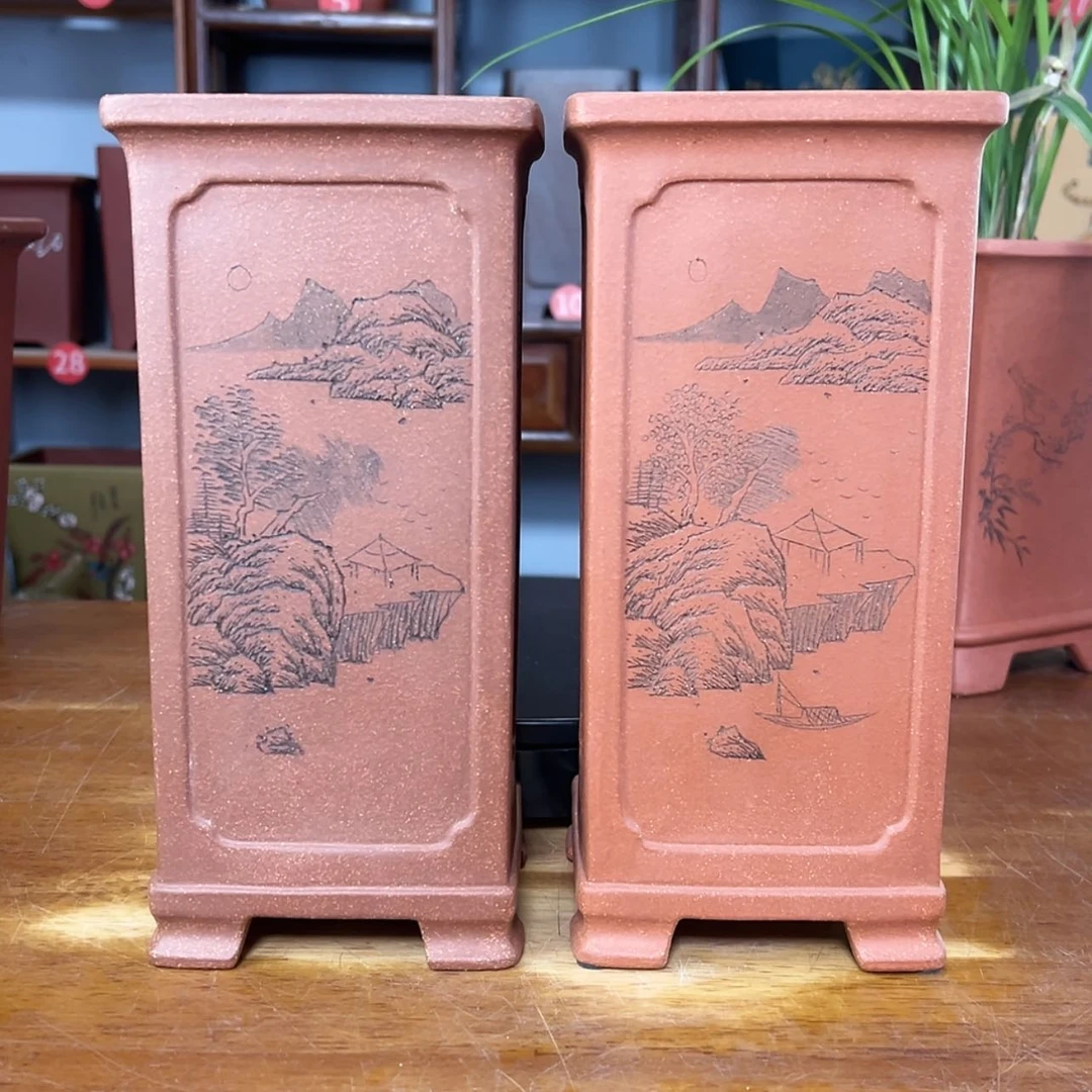 【闪购商品】紫砂花盆几**气周之夏精品紫砂花盆