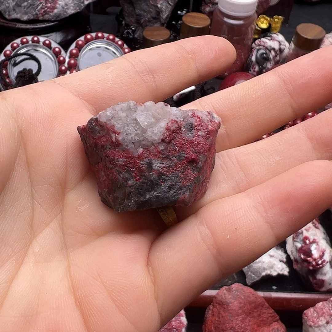 畅***然天然辰砂天然朱砂原石毛料