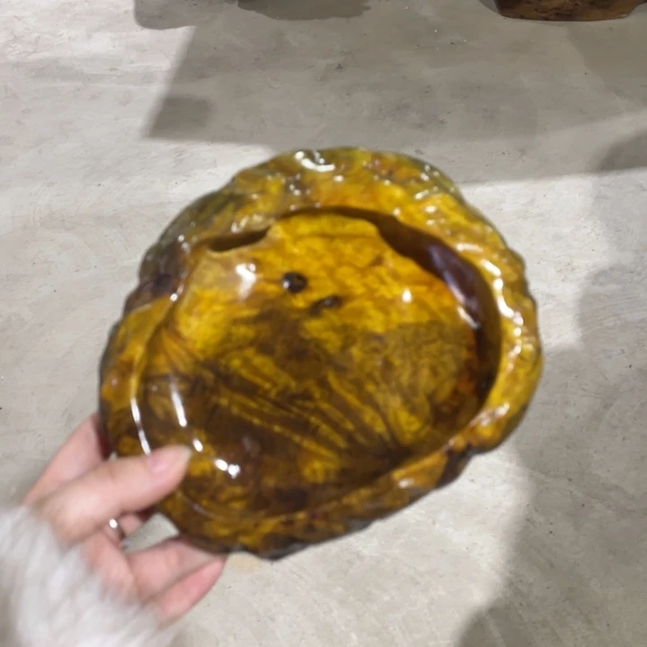 金丝楠烟灰缸金丝楠木