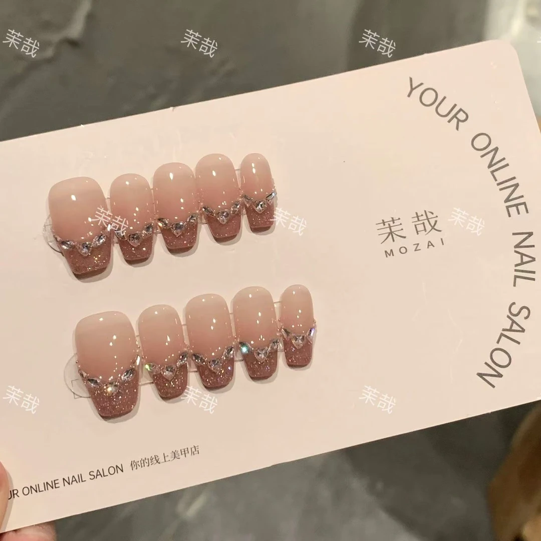 茉哉现货【西西里岛】纯手工定制美甲拆卸穿戴甲A3474 A