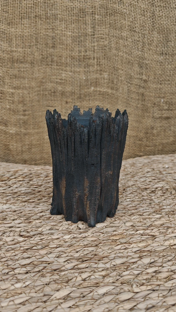 侘寂风纯手工手捏花盆