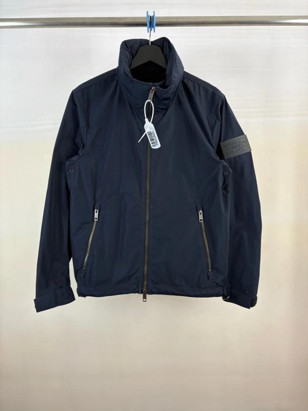 99新 BURBERRY/博柏利 袖标字母拉链夹克/44码/M1278