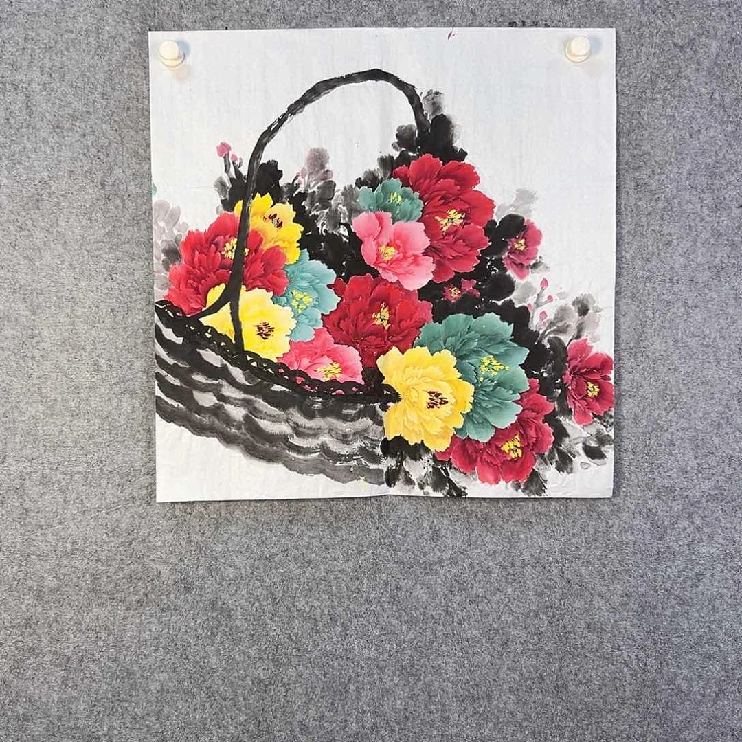国画135 牡丹花等经济植物和花卉资源