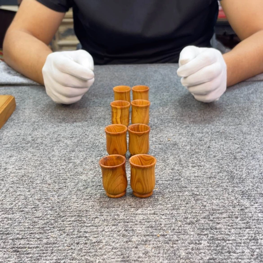 【闪购商品】柏木（崖柏）太行崖柏，到手一对，透光杯子