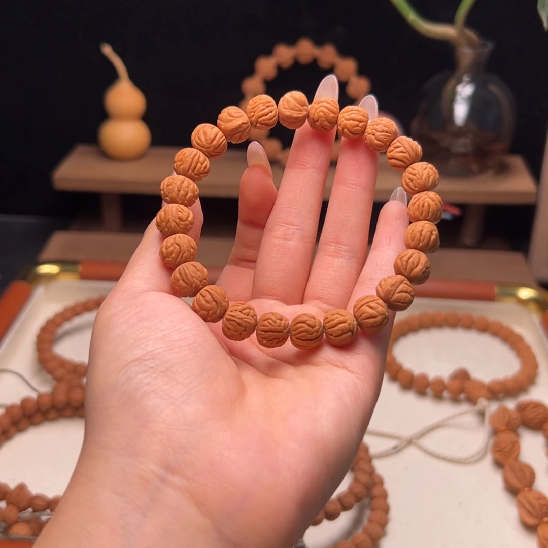 苹***圆木质类陕西龙纹桃核1.1