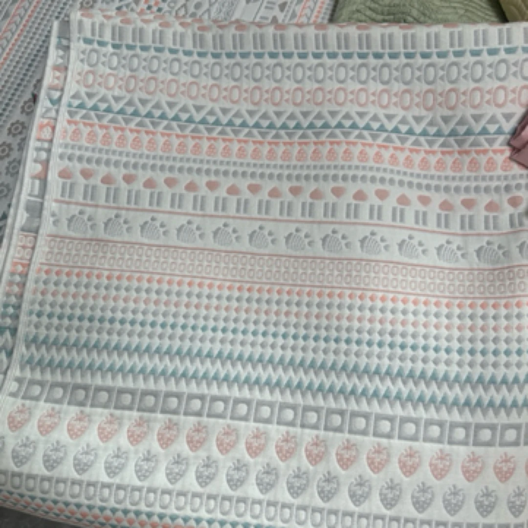 窄版草莓 全棉 A类高端六层纱布软凉席合集四季通用