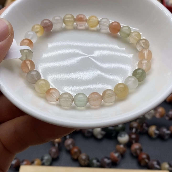 未镶嵌水晶手链兔毛多宝