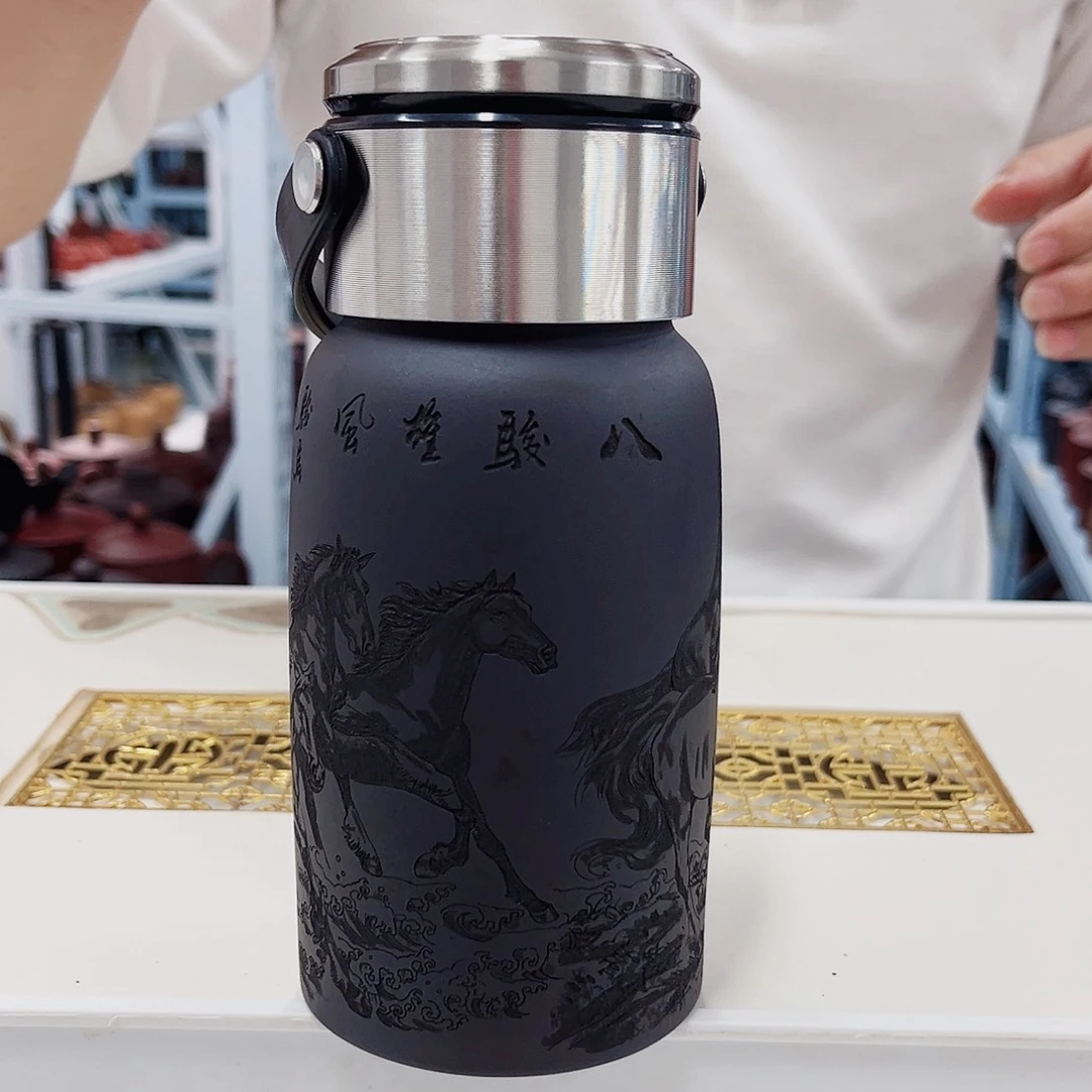 茶杯紫砂升级盖（带杯套）