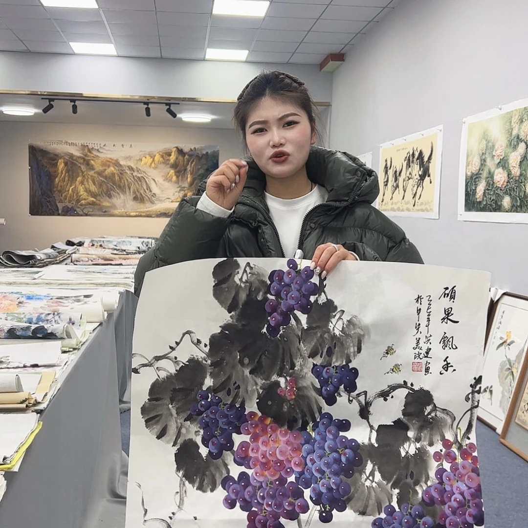 国画国画作品宣纸纯手绘