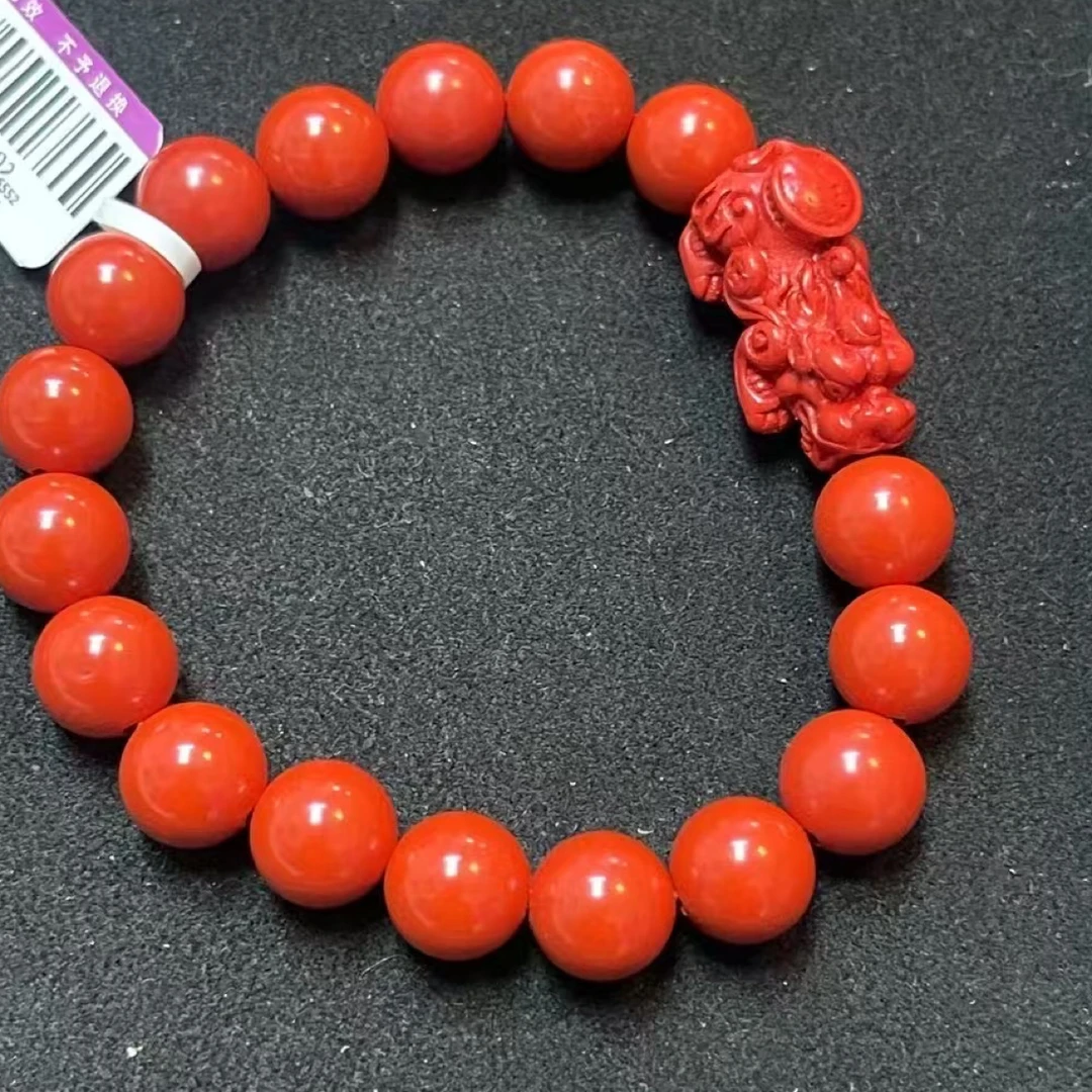 含辰砂工艺品【王姨生日专属】52/02 朱砂貔貅手串约10mm 图片