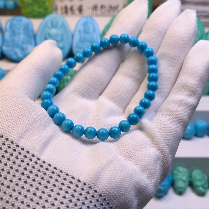 湖北批发精挑绿色矿原创手串108 以介绍为准