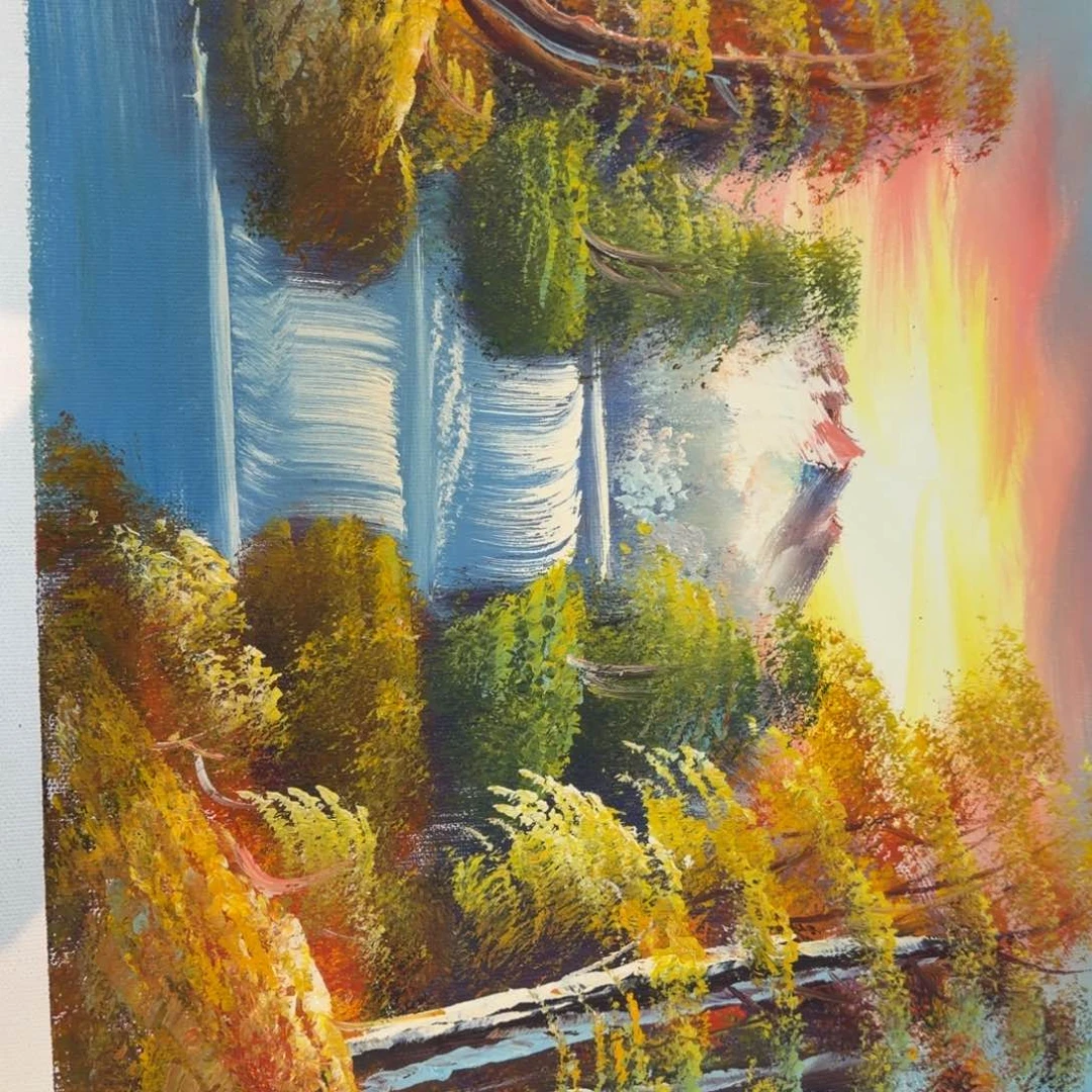 油画在哪呢我想问你一下