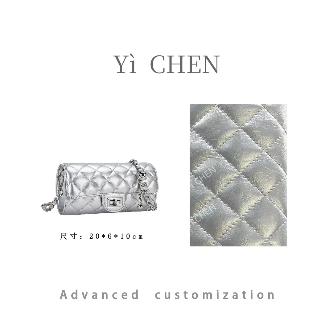 【Yì CHEN】QYX-81546-银色 简约时尚女士新款轻奢单肩斜跨包