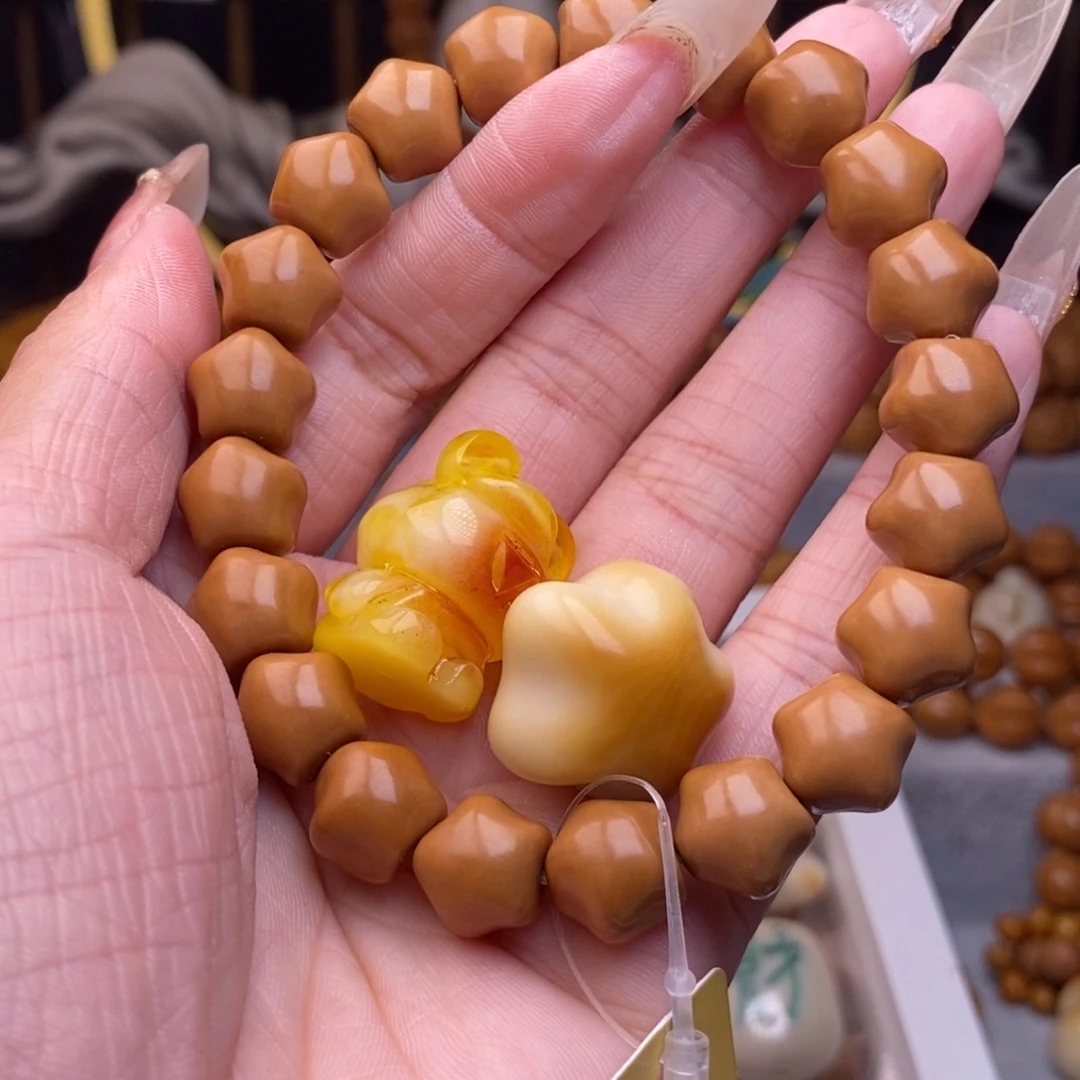 非金属皮质星星手串加配饰