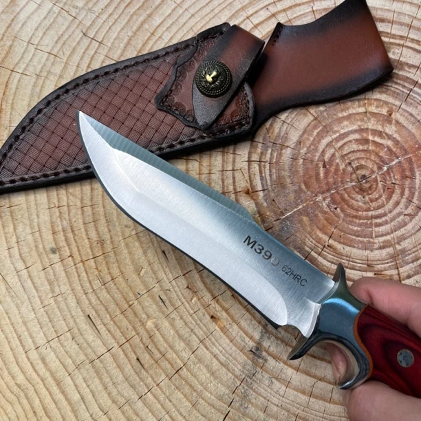 新疆包邮破将M390钢户外刀水果刀分割刀手把肉刀厨师刀战术小刀具